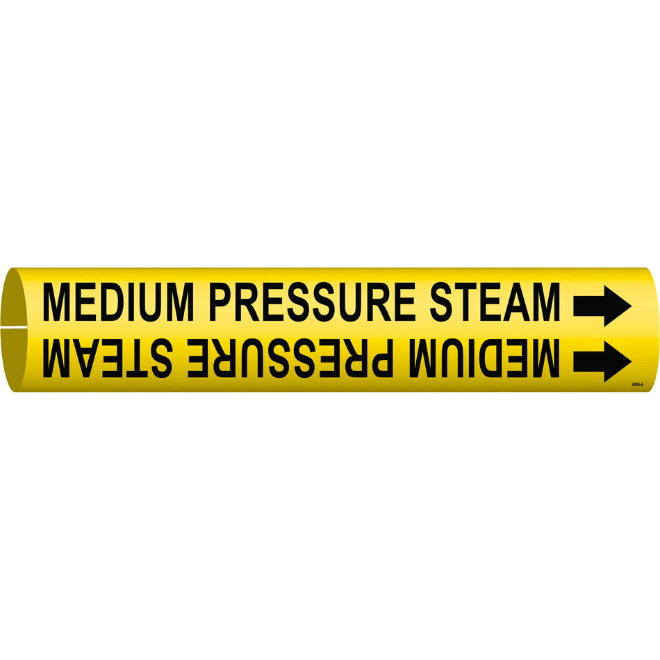 ""Medium Pressure Steam"" Pipe Marker - SAE202