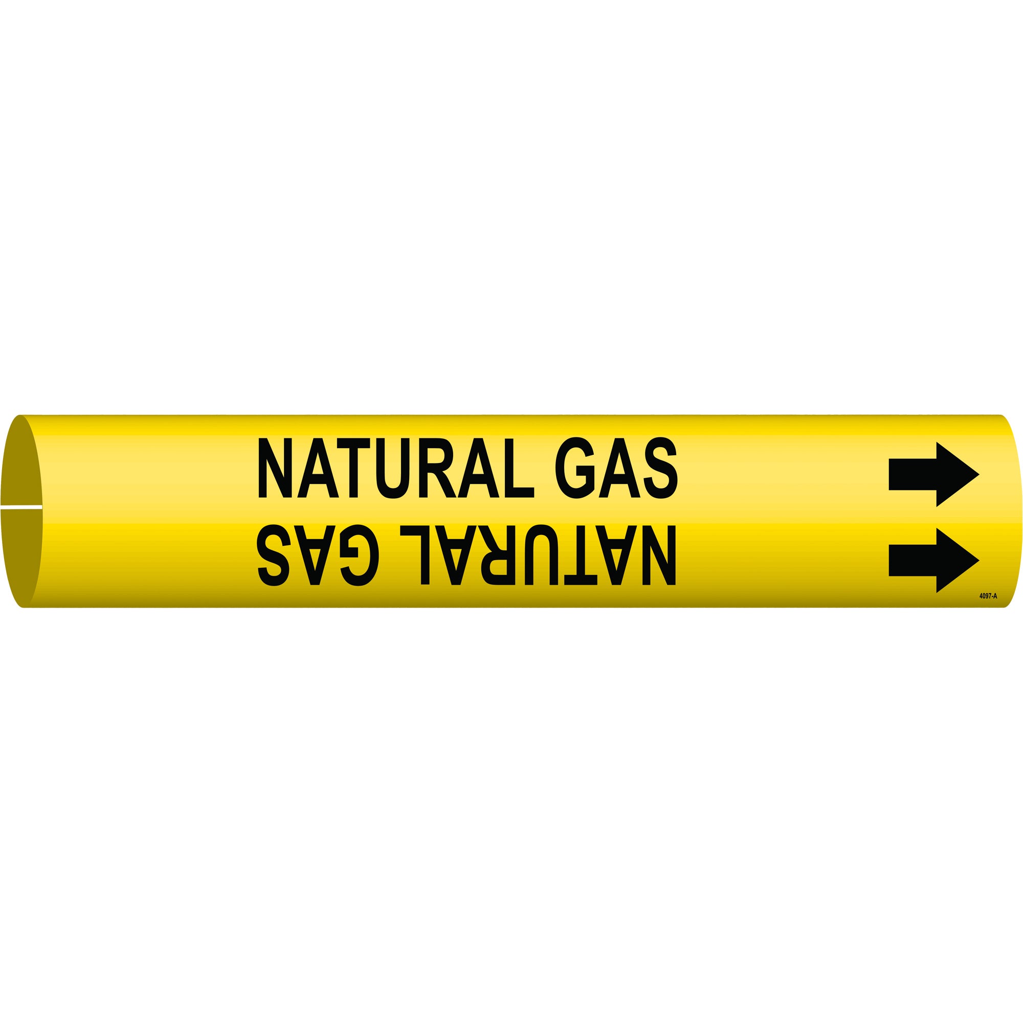 ""Natural Gas"" Pipe Marker - SAE218