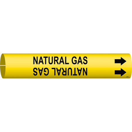 ""Natural Gas"" Pipe Marker - SAE218