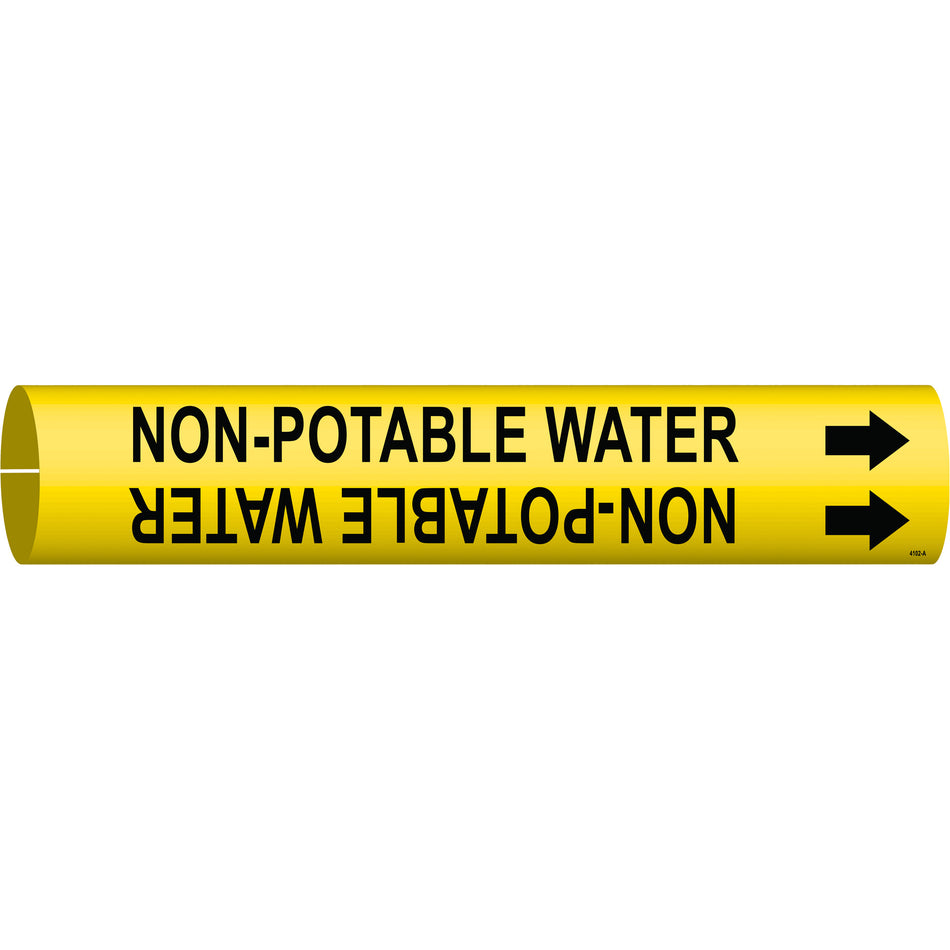 ""Non-Potable Water"" Pipe Marker - SAE256