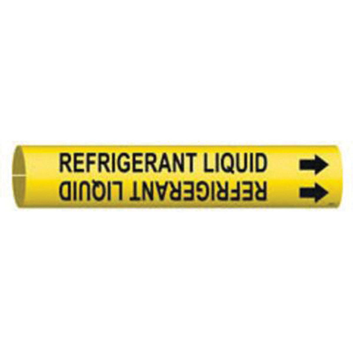 ""Refrigerant Liquid"" Pipe Marker - SAE373