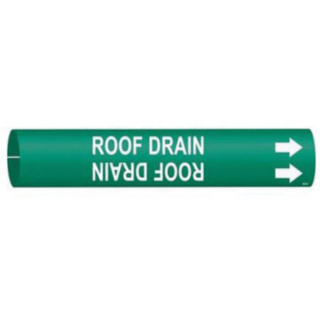 ""Roof Drain"" Pipe Marker - SAE407