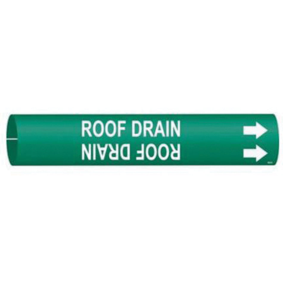 ""Roof Drain"" Pipe Marker - SAE407
