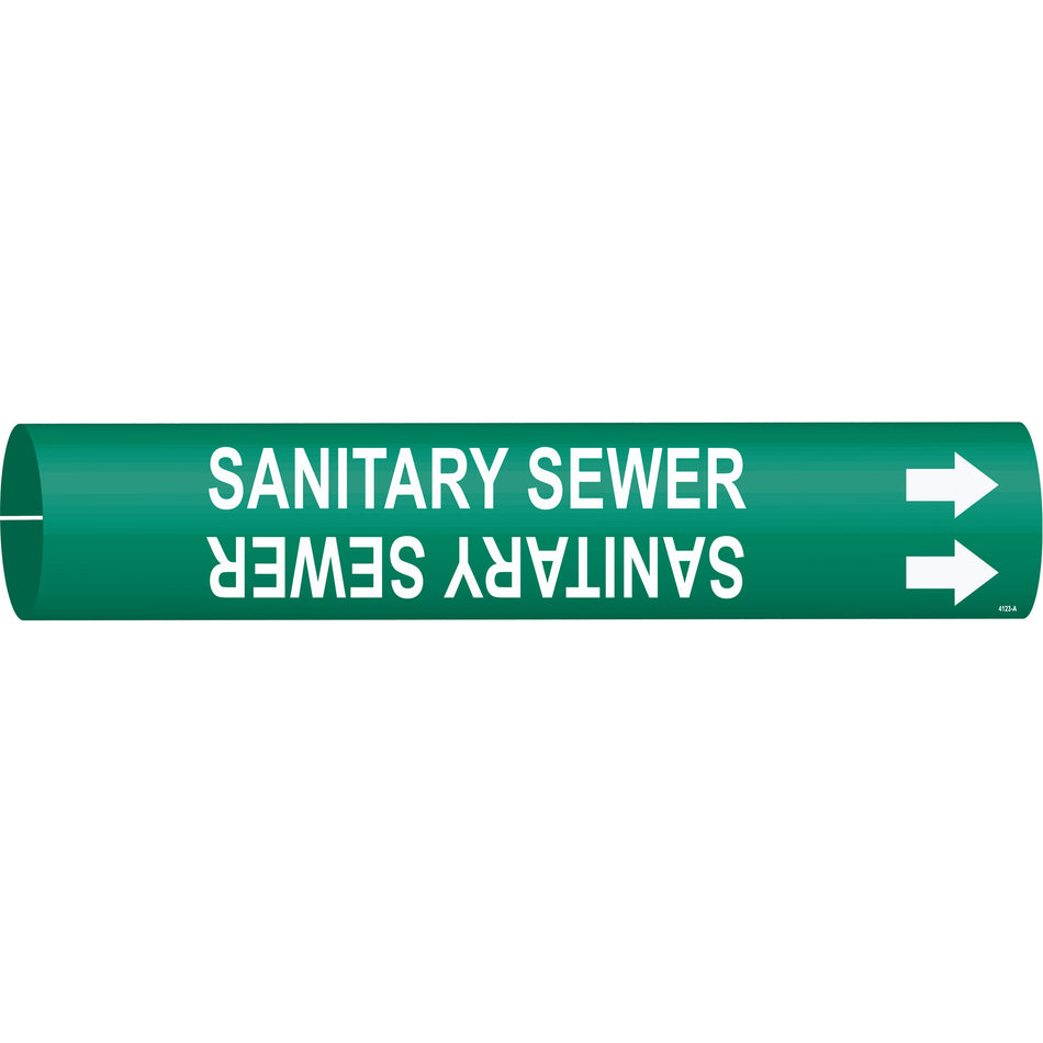 ""Sanitary Sewer"" Pipe Marker - SAE421