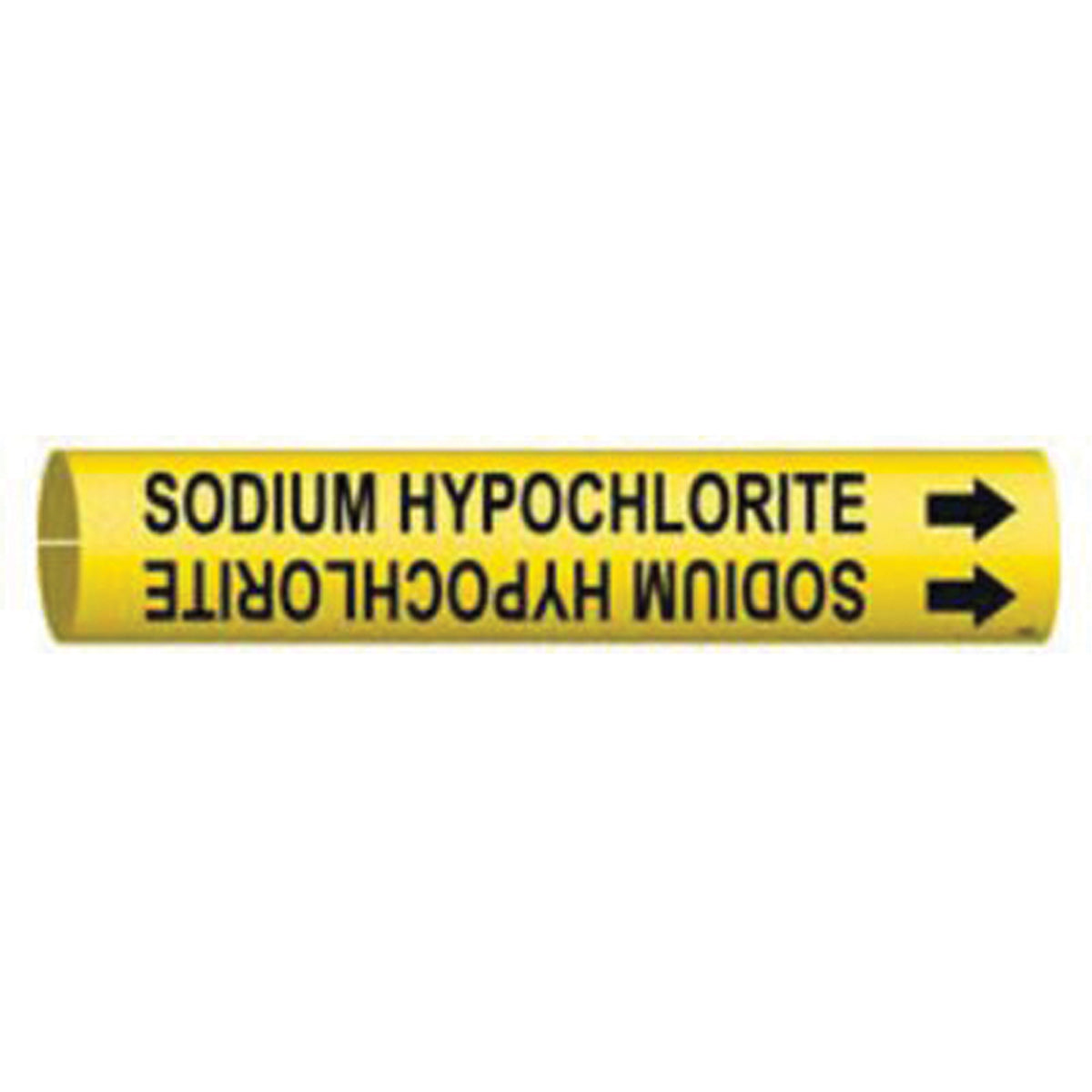 ""Sodium Hypochlorite"" Pipe Marker - SAE429