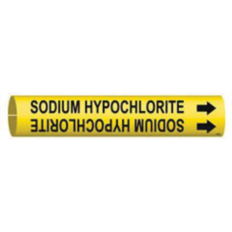 ""Sodium Hypochlorite"" Pipe Marker - SAE429