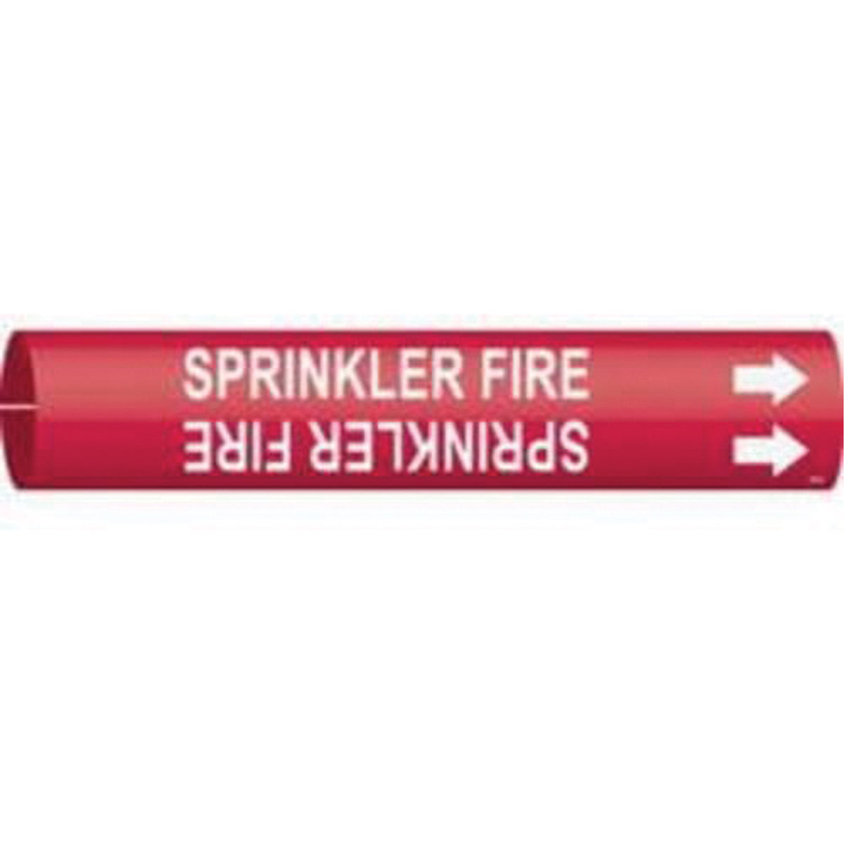 ""Sprinkler Fire"" Pipe Marker - SAE453