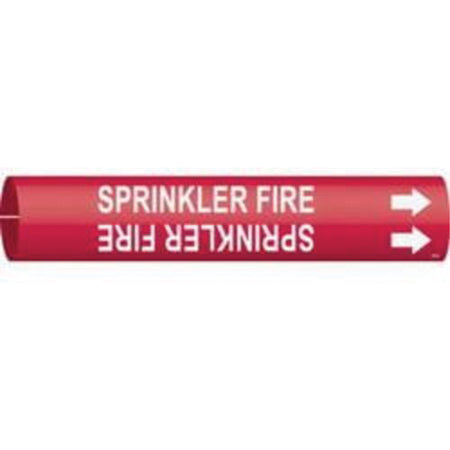 ""Sprinkler Fire"" Pipe Marker - SAE453