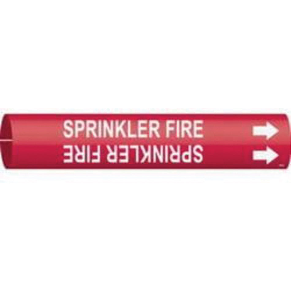 ""Sprinkler Fire"" Pipe Marker - SAE453