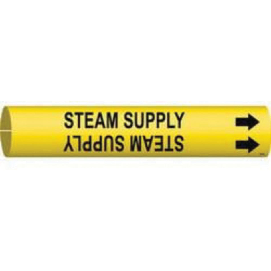 ""Steam Supply"" Pipe Marker - SAE485