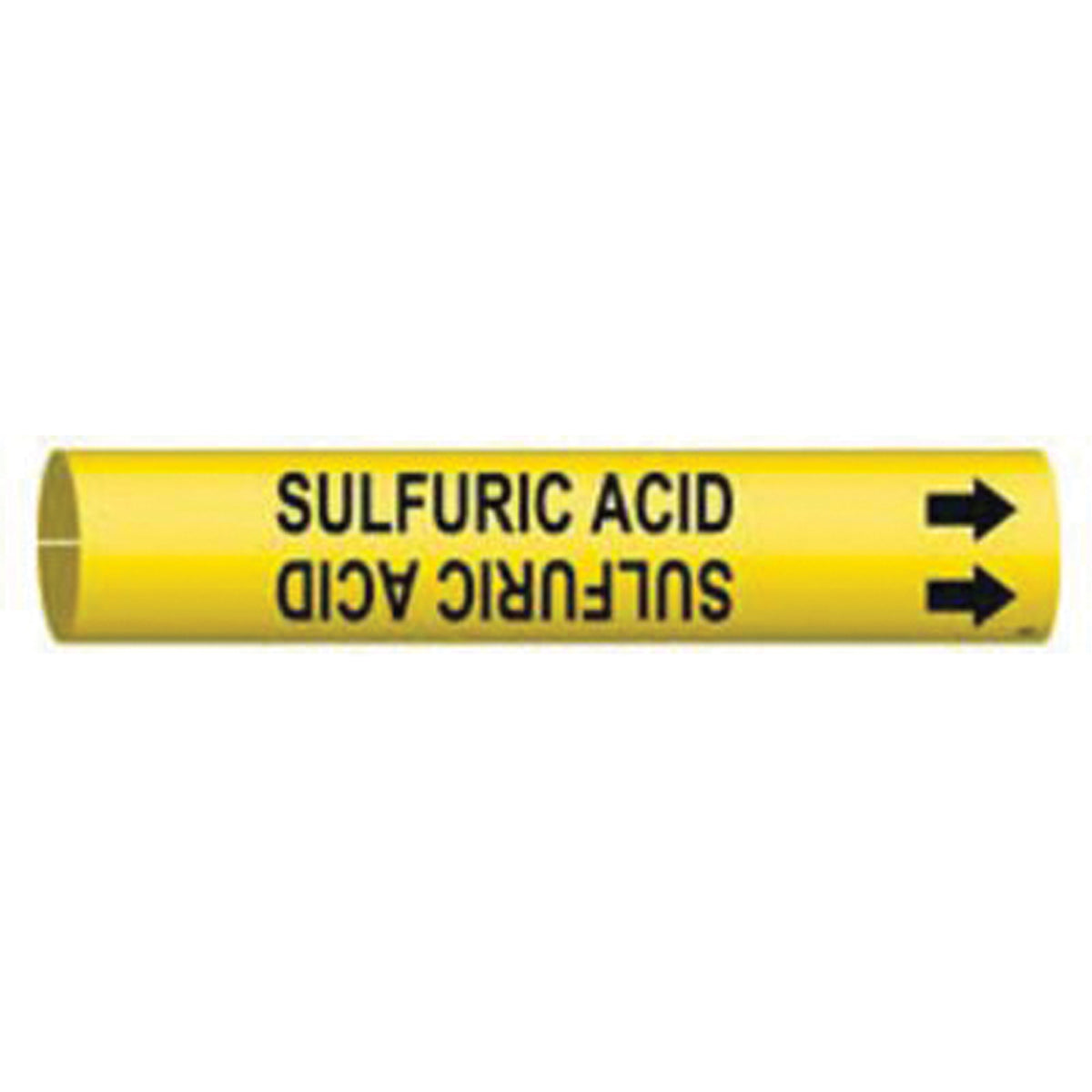 ""Sulfuric Acid"" Pipe Marker - SAE525