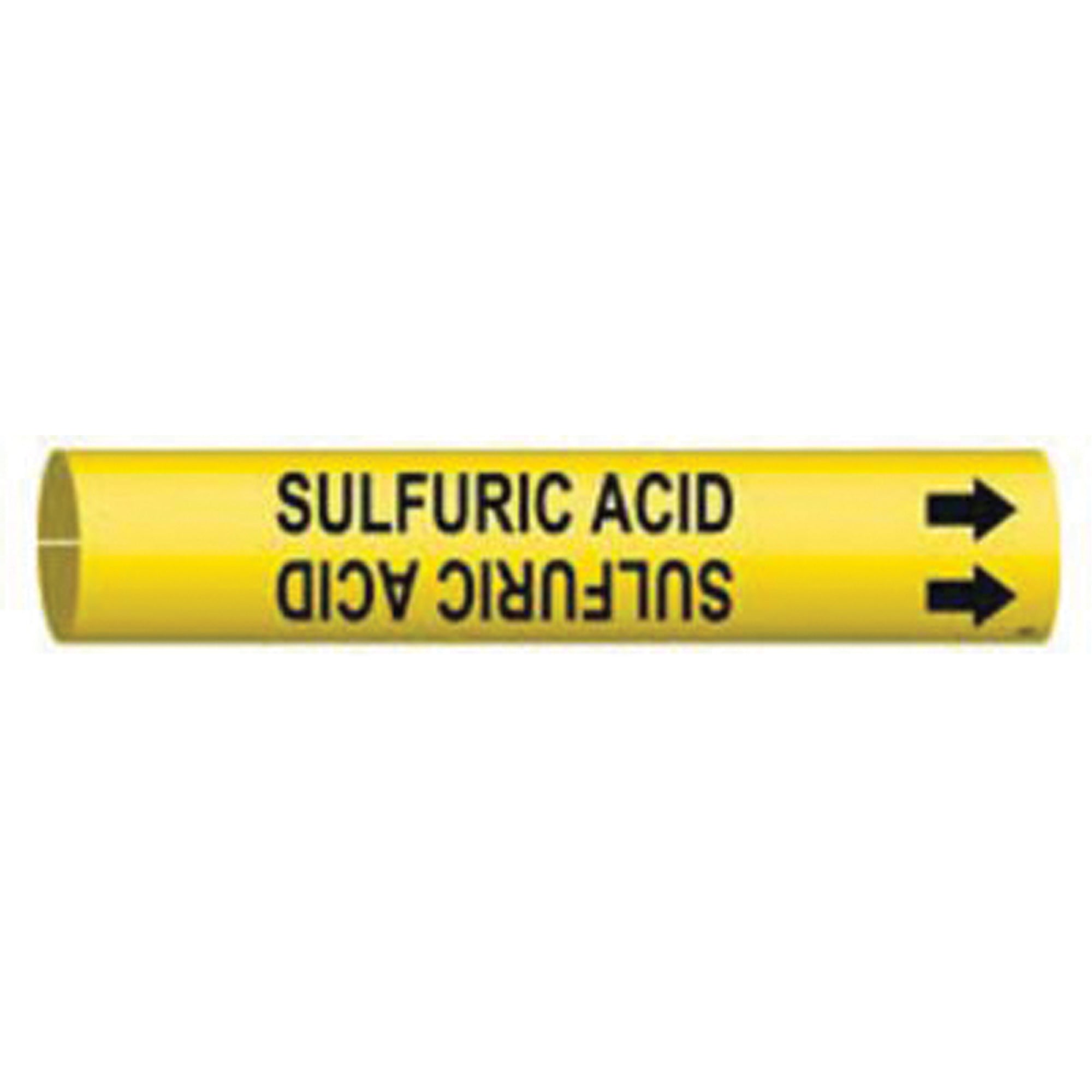""Sulfuric Acid"" Pipe Marker - SAE525
