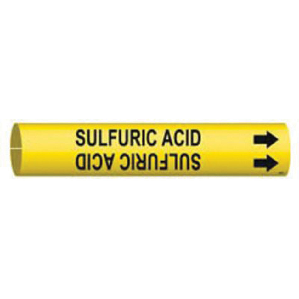 ""Sulfuric Acid"" Pipe Marker - SAE525