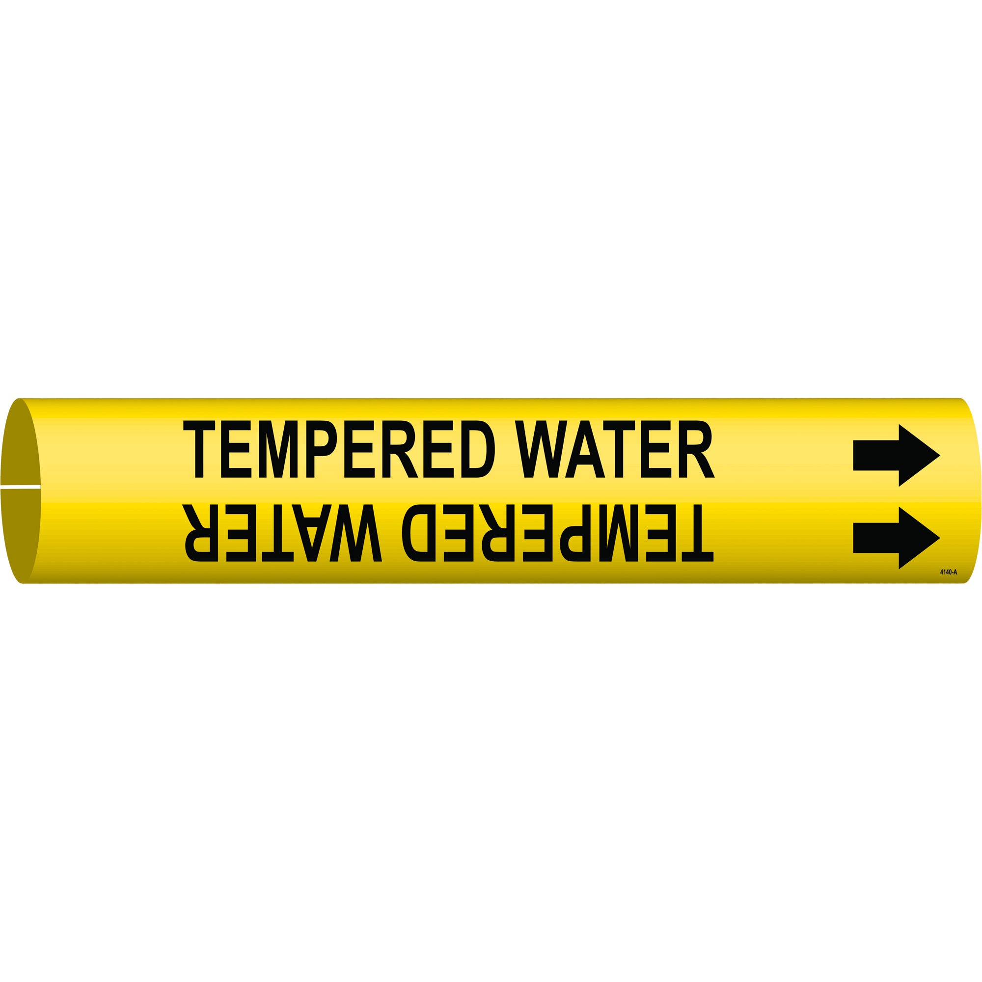 ""Tempered Water"" Pipe Marker - SAE557