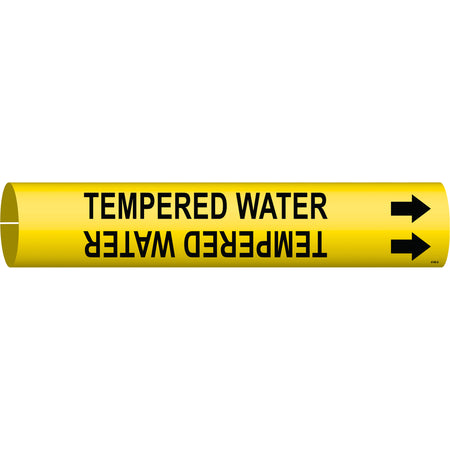 ""Tempered Water"" Pipe Marker - SAE557