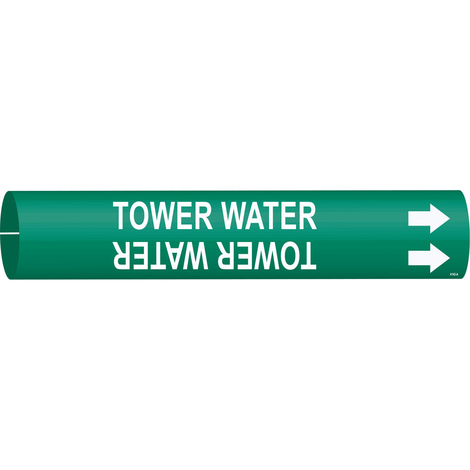 ""Tower Water"" Pipe Marker - SAE573