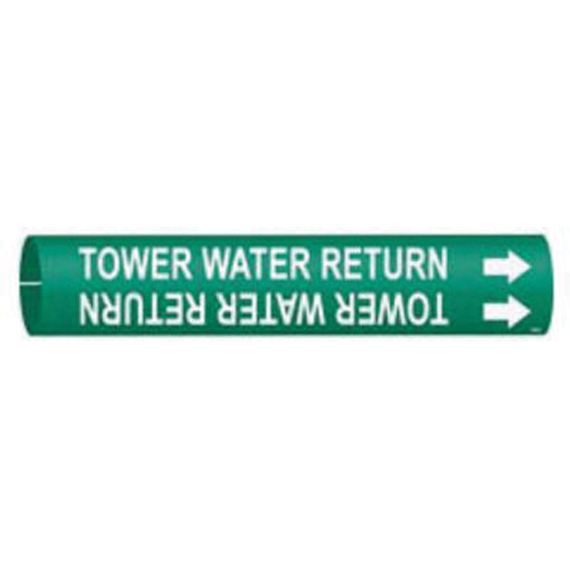""Tower Water Return"" Pipe Marker - SAE581