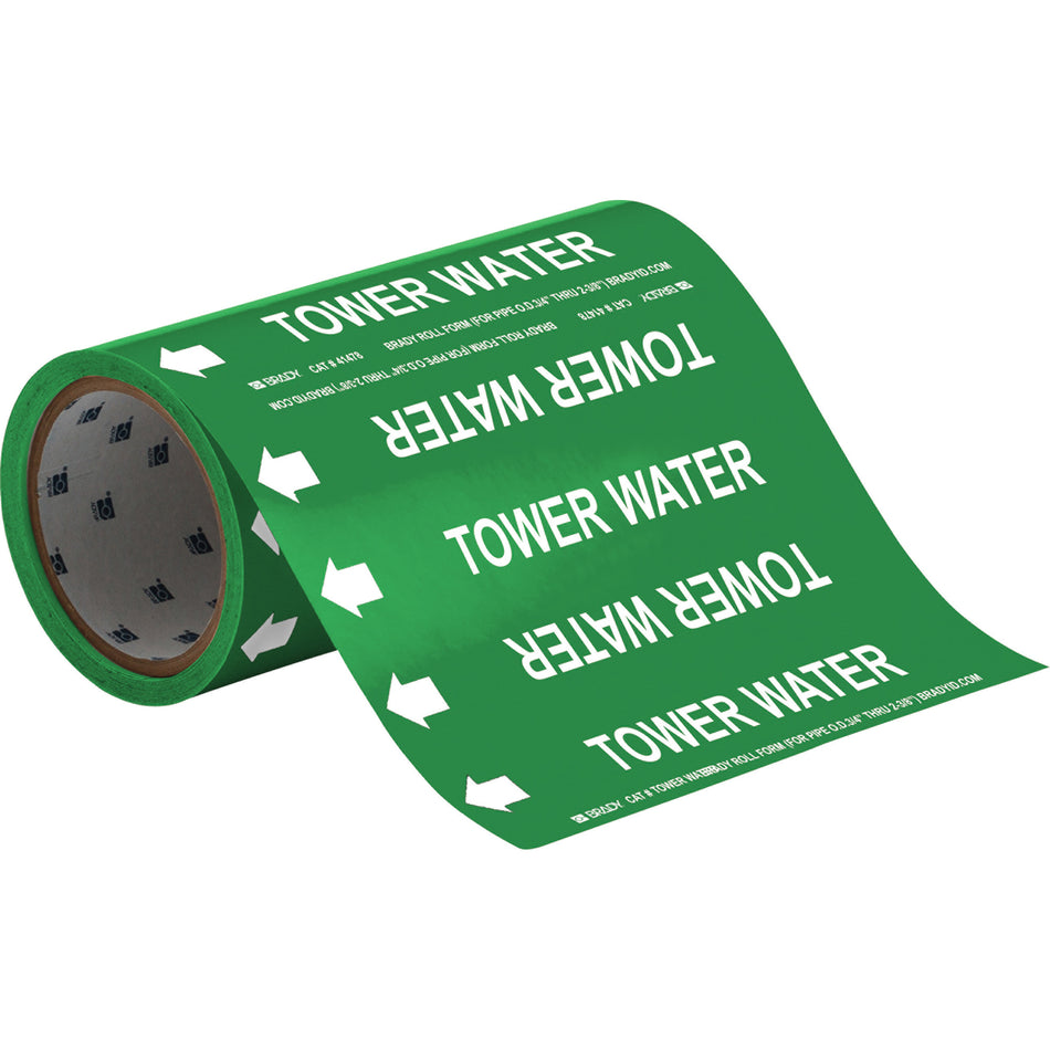 ""Tower Water"" Roll Form Pipe Markers - SAE633