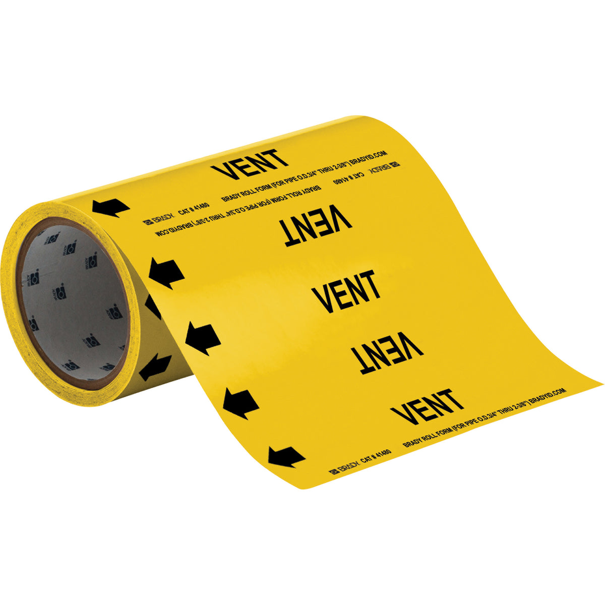 ""Vent"" Roll Form Pipe Markers - SAE643