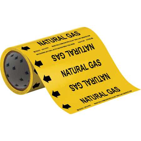 ""Natural Gas"" Roll Form Pipe Markers - SAE672