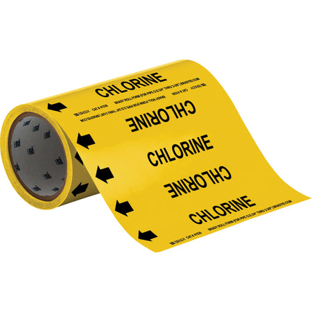""Chlorine"" Roll Form Pipe Markers - SAE701