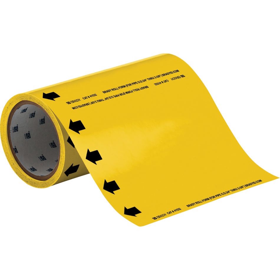 Blank Roll Form Pipe Marker with Arrow - SAE702