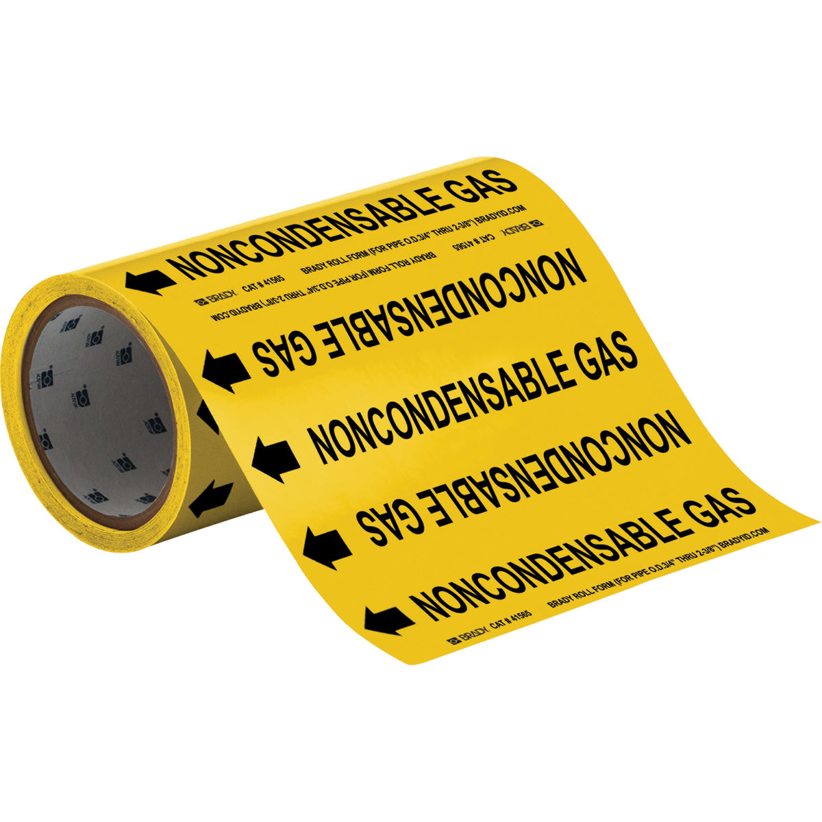 ""Noncondensable Gas"" Roll Form Pipe Markers - SAE742