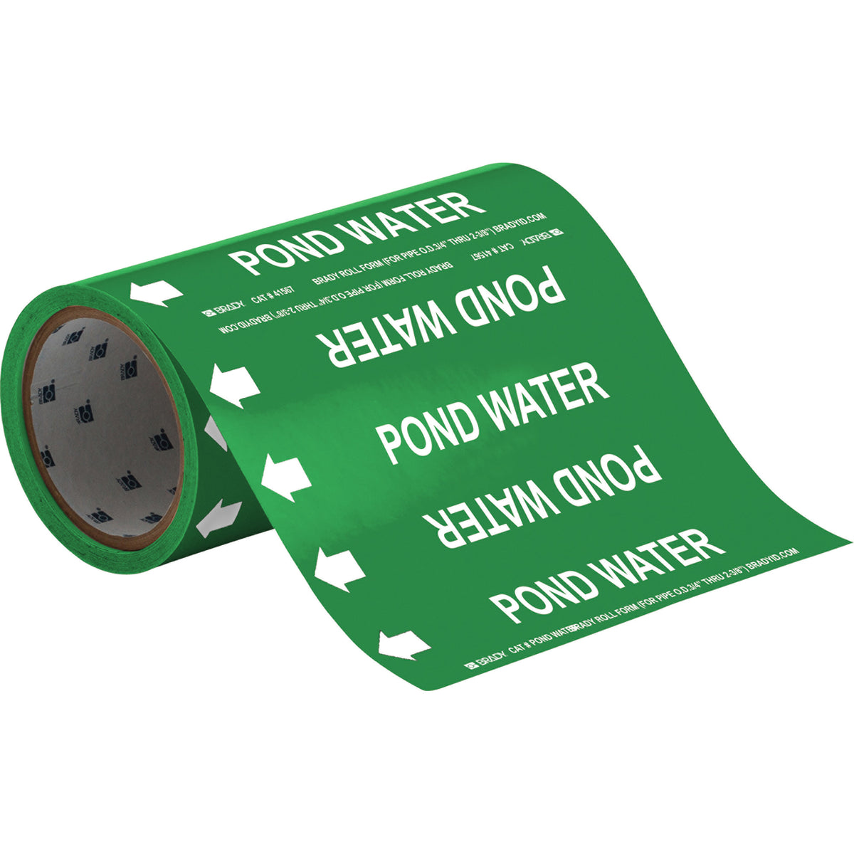 ""Pond Water"" Roll Form Pipe Markers - SAE743