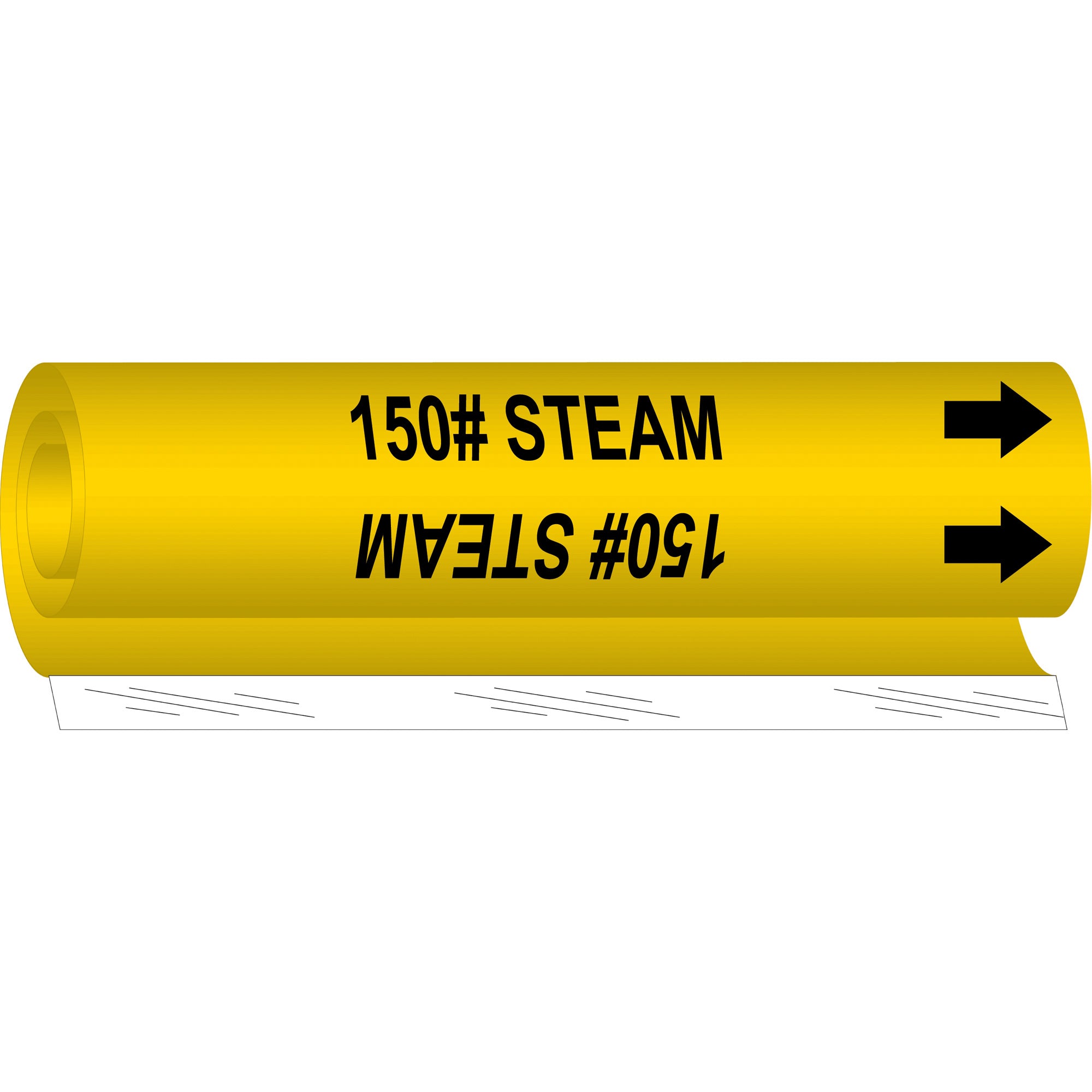 ""150# Steam"" Pipe Marker - SAE836