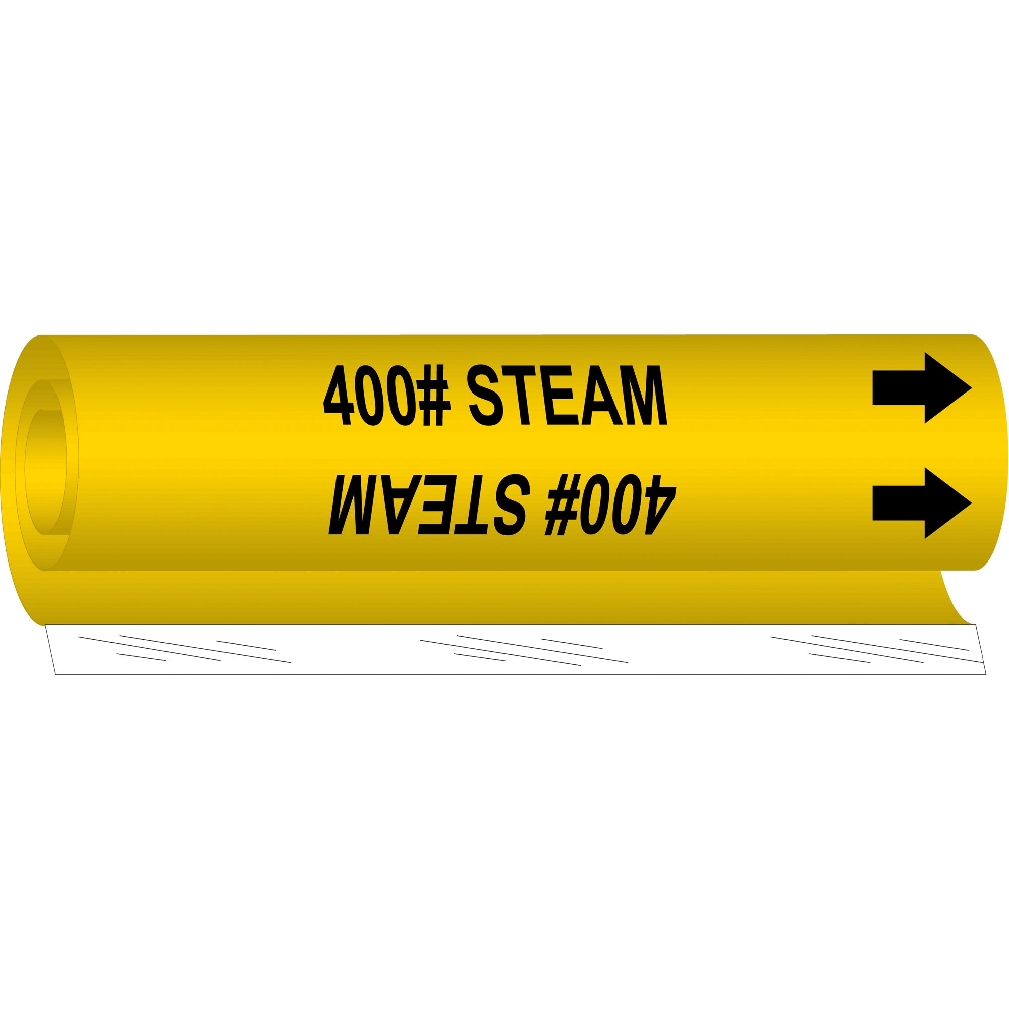 ""400# Steam"" Pipe Marker - SAE855