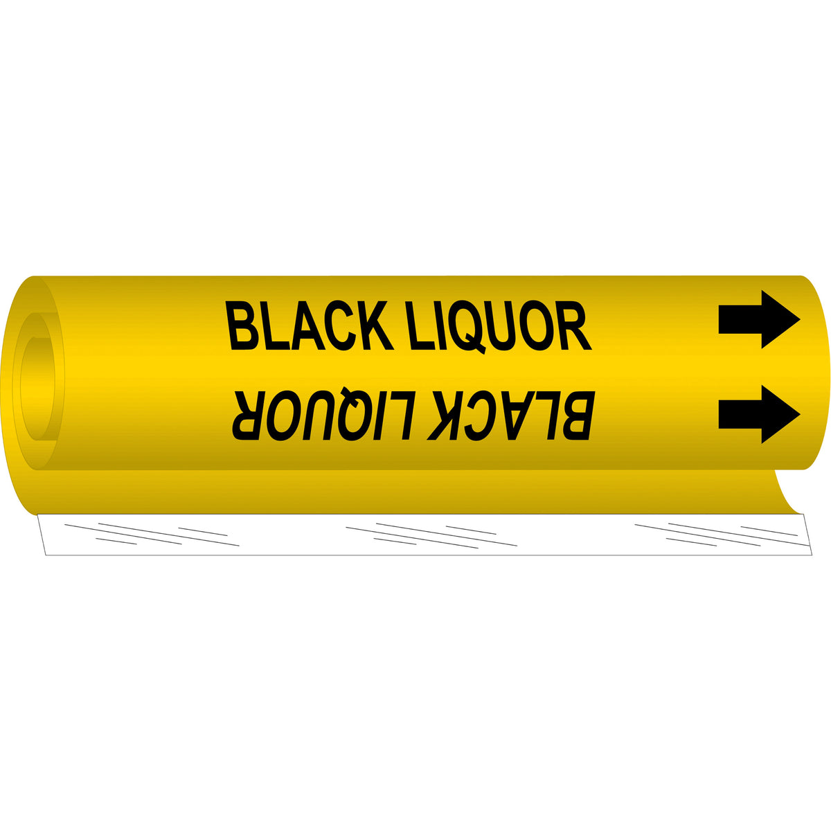 ""Black Liquor"" Pipe Marker - SAE915