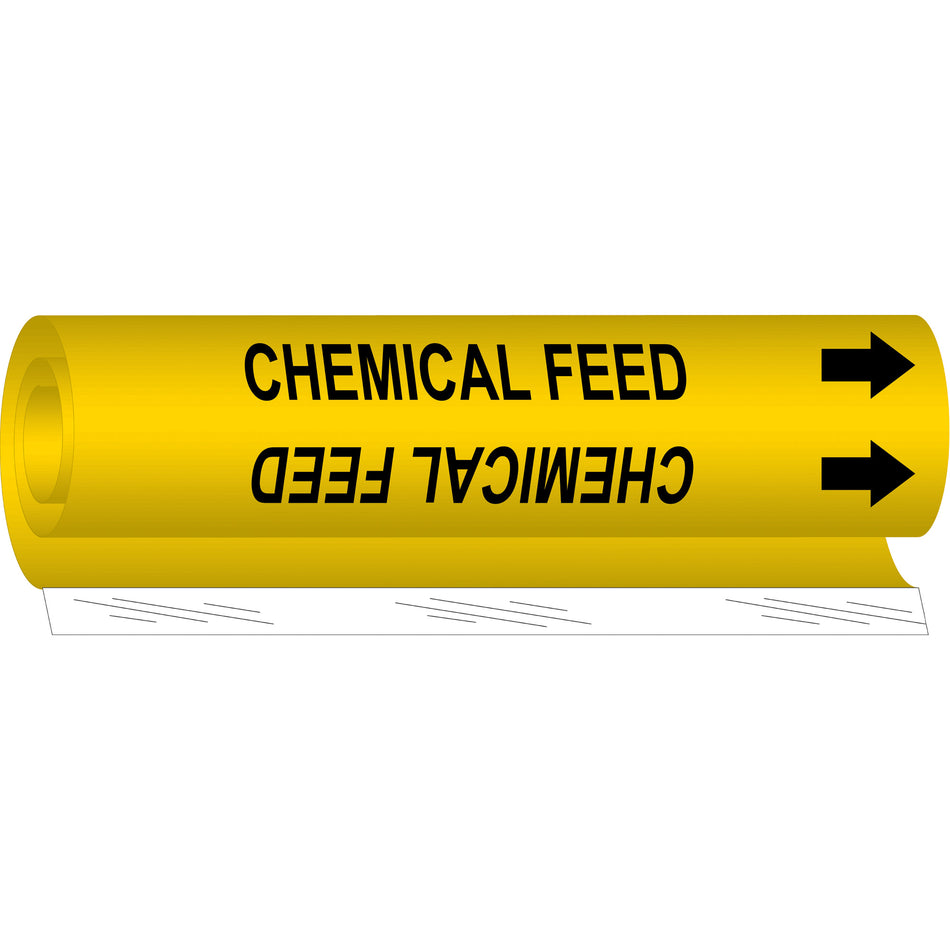 ""Chemical Feed"" Pipe Marker - SAE957