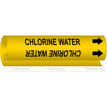 ""Chlorine Water"" Pipe Marker - SAE988