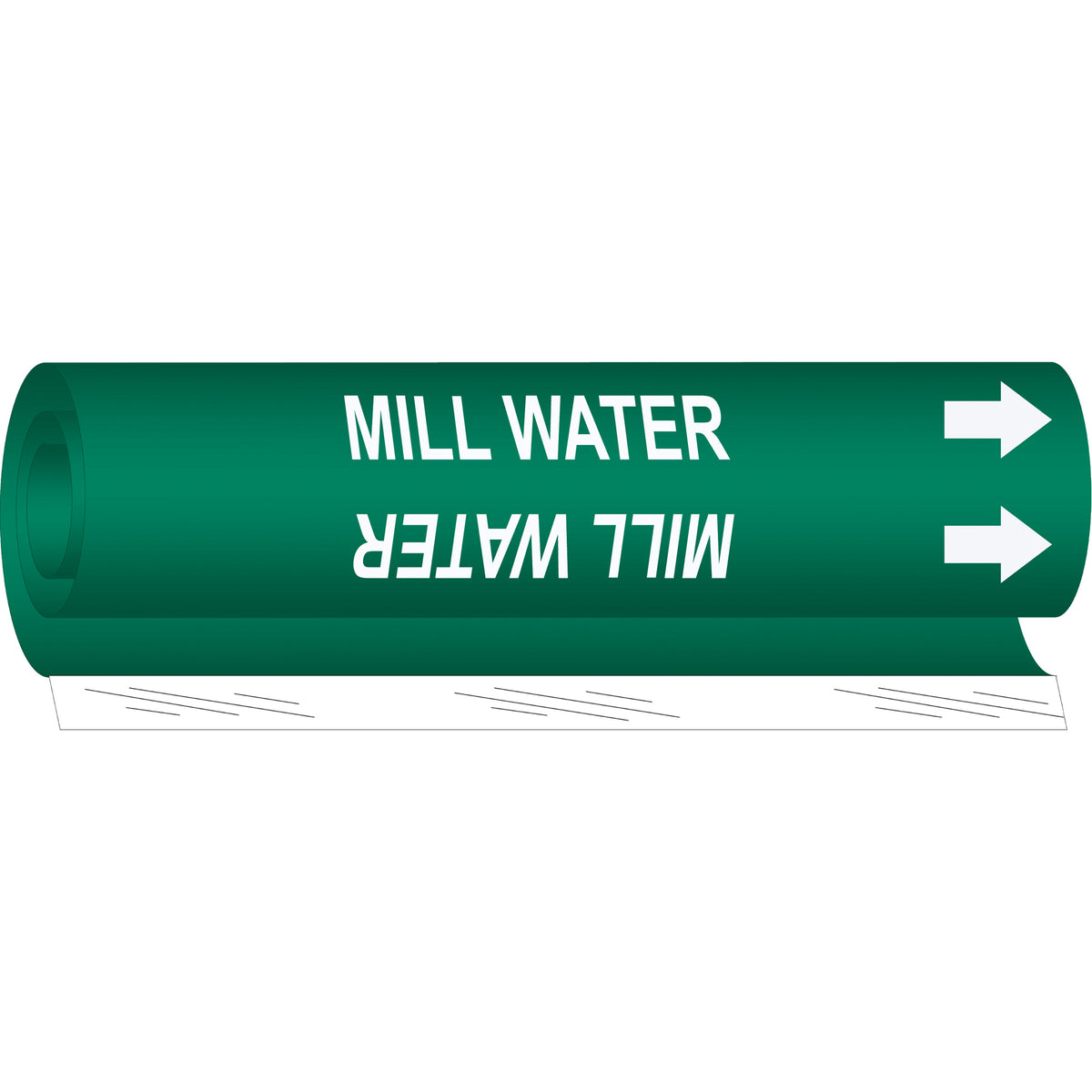 ""Mill Water"" Pipe Marker - SAF275