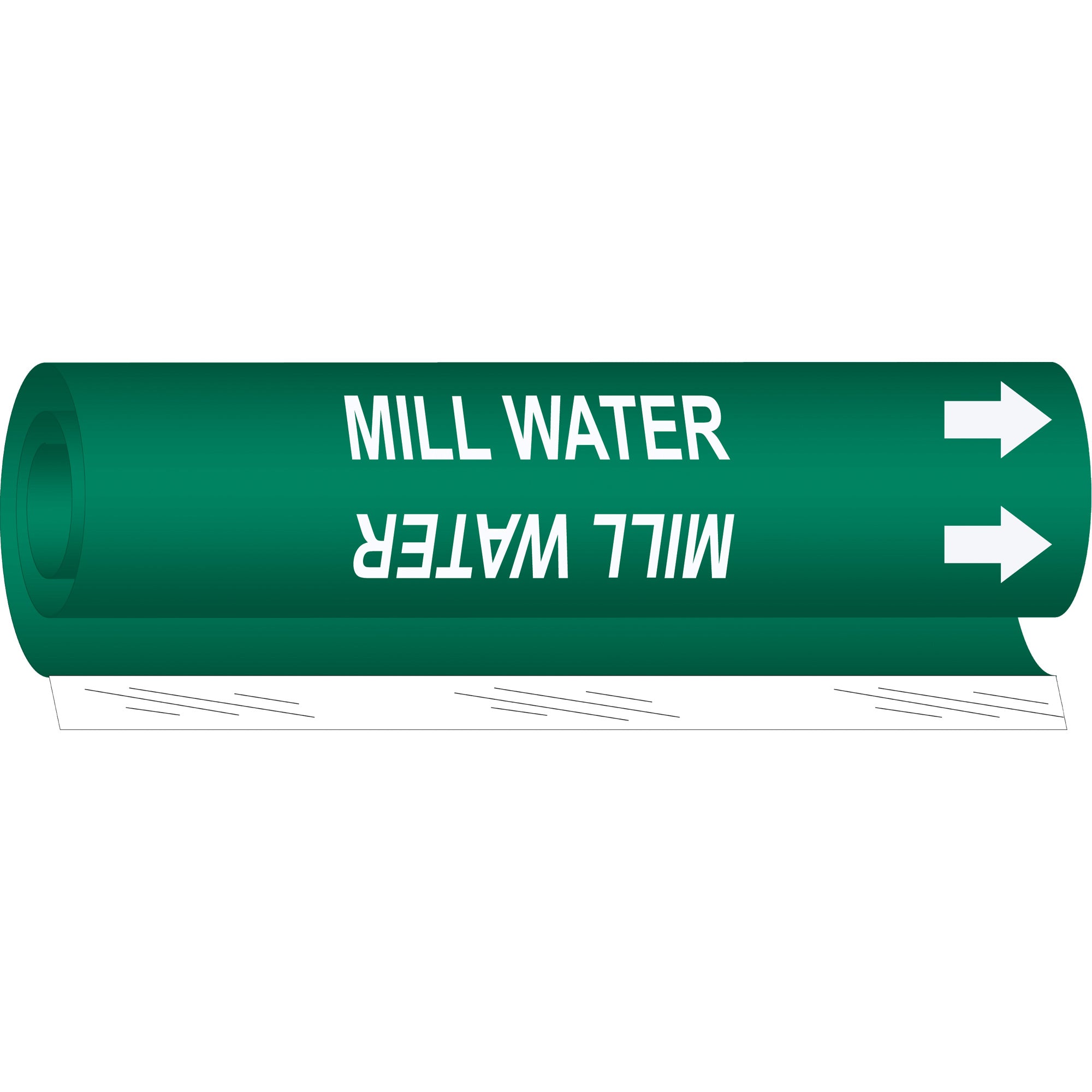 ""Mill Water"" Pipe Marker - SAF275
