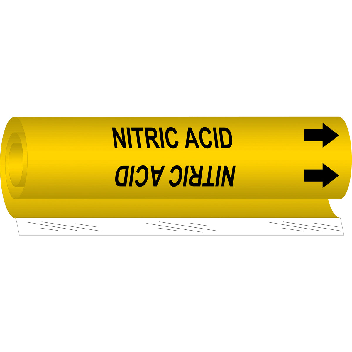 ""Nitric Acid"" Pipe Marker - SAF283
