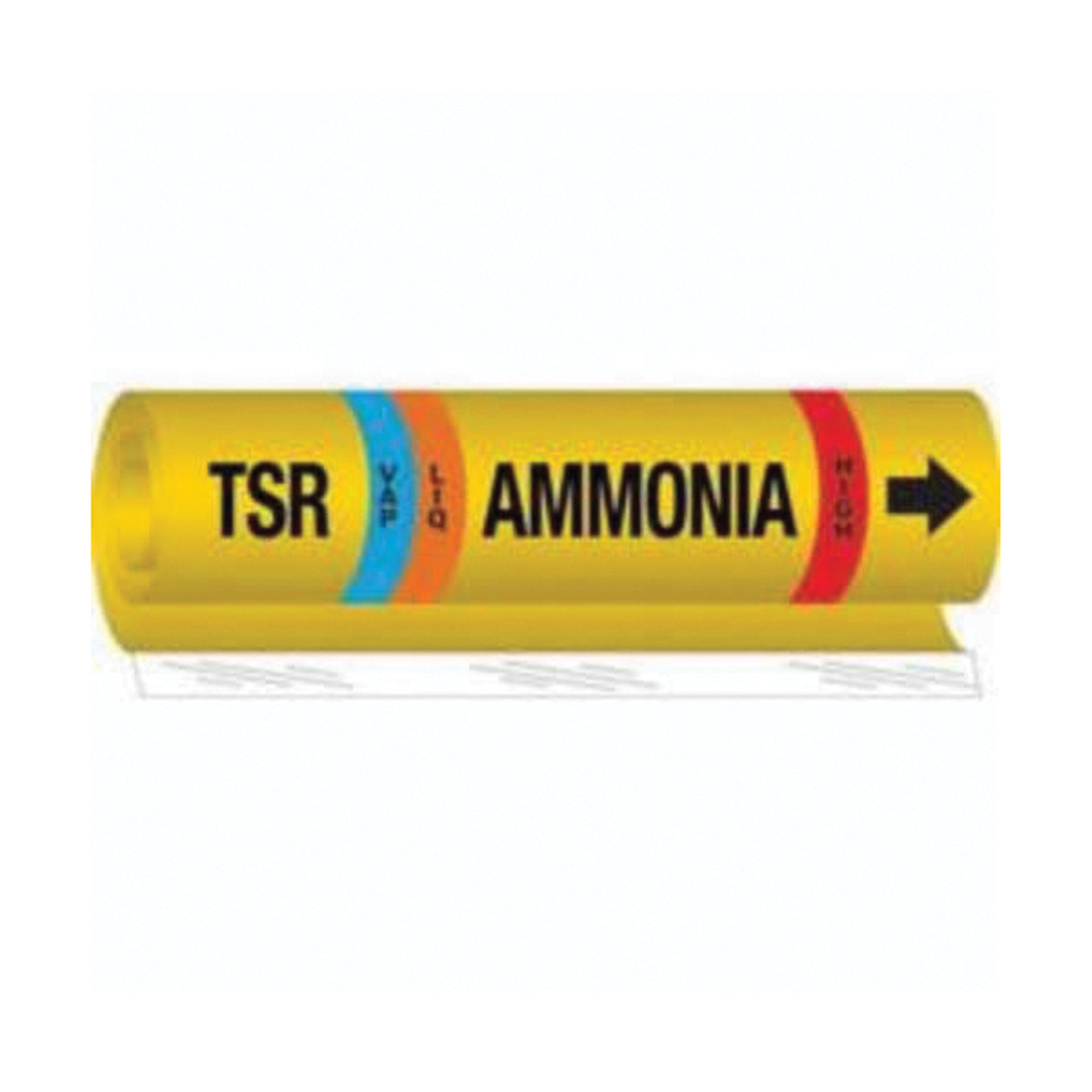 ""TSR Liq/Vap Ammonia High"" Ammonia (IIAR) Pipe Marker - SAF574