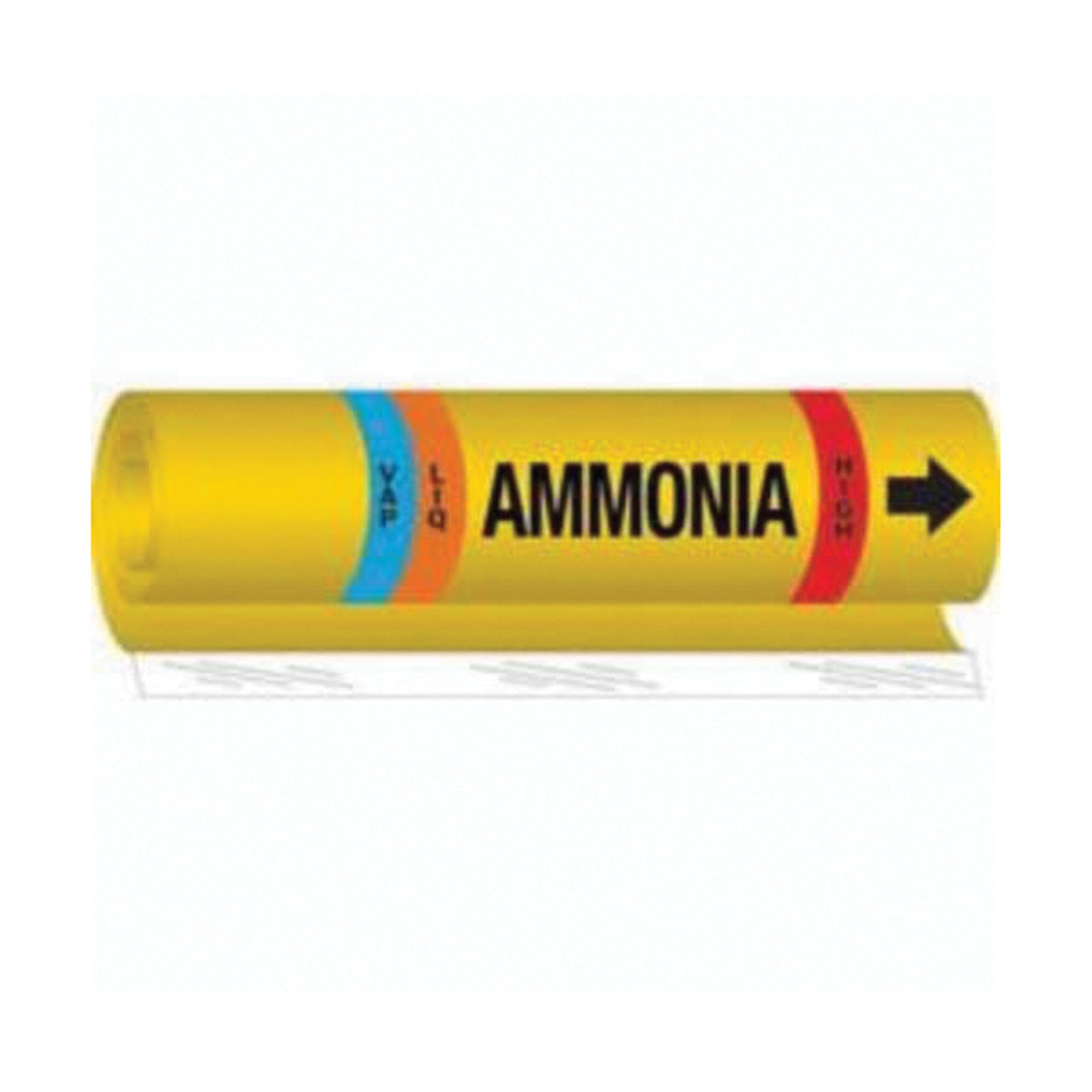 Blank ""Liq/Vap Ammonia High"" Ammonia (IIAR) Pipe Marker - SAF578