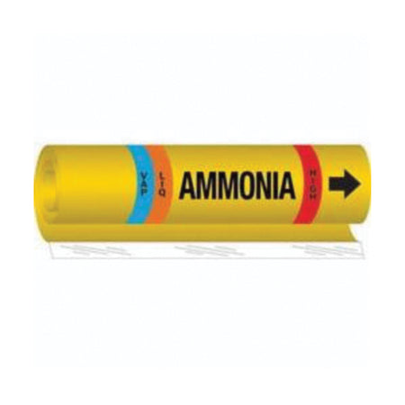 Blank ""Liq/Vap Ammonia High"" Ammonia (IIAR) Pipe Marker - SAF578
