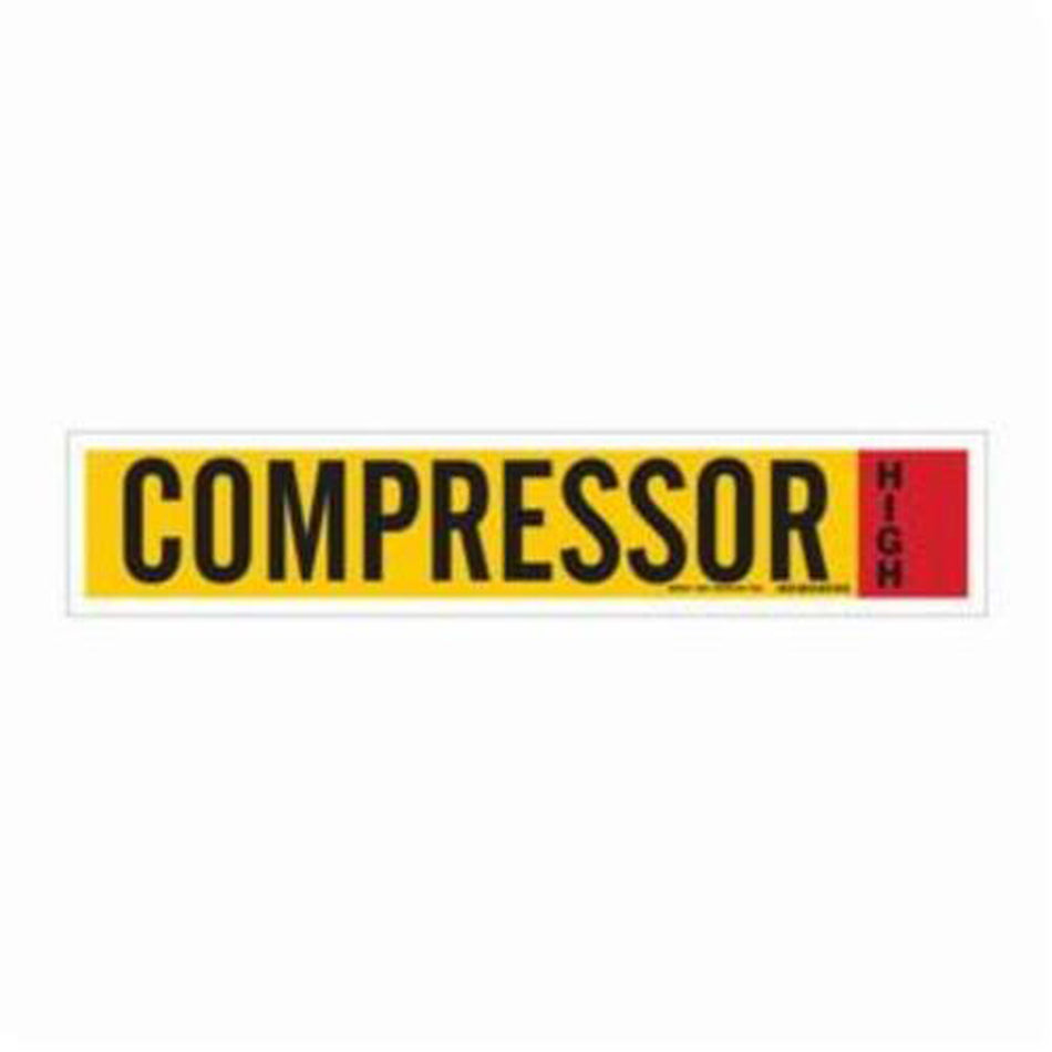""Compressor"" Ammonia (IIAR) Pipe Marker - SAF724