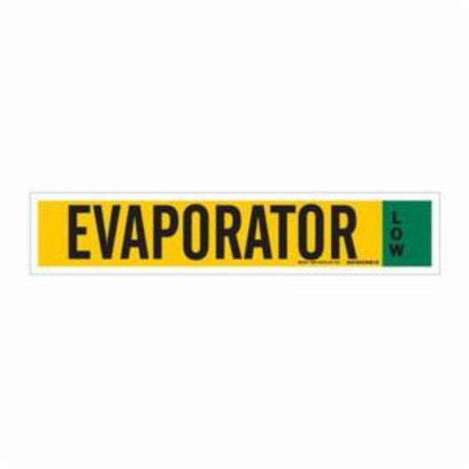 ""Evaporator"" Ammonia (IIAR) Pipe Marker - SAF733