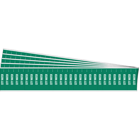 ""City Water"" Semi-Conductor & Chemical Pipe Markers - SAF756