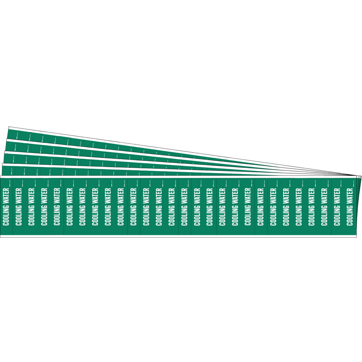 ""Cooling Water"" Semi-Conductor & Chemical Pipe Markers - SAF759