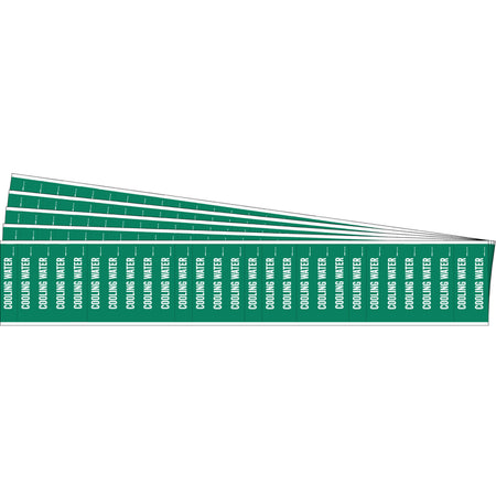 ""Cooling Water"" Semi-Conductor & Chemical Pipe Markers - SAF759