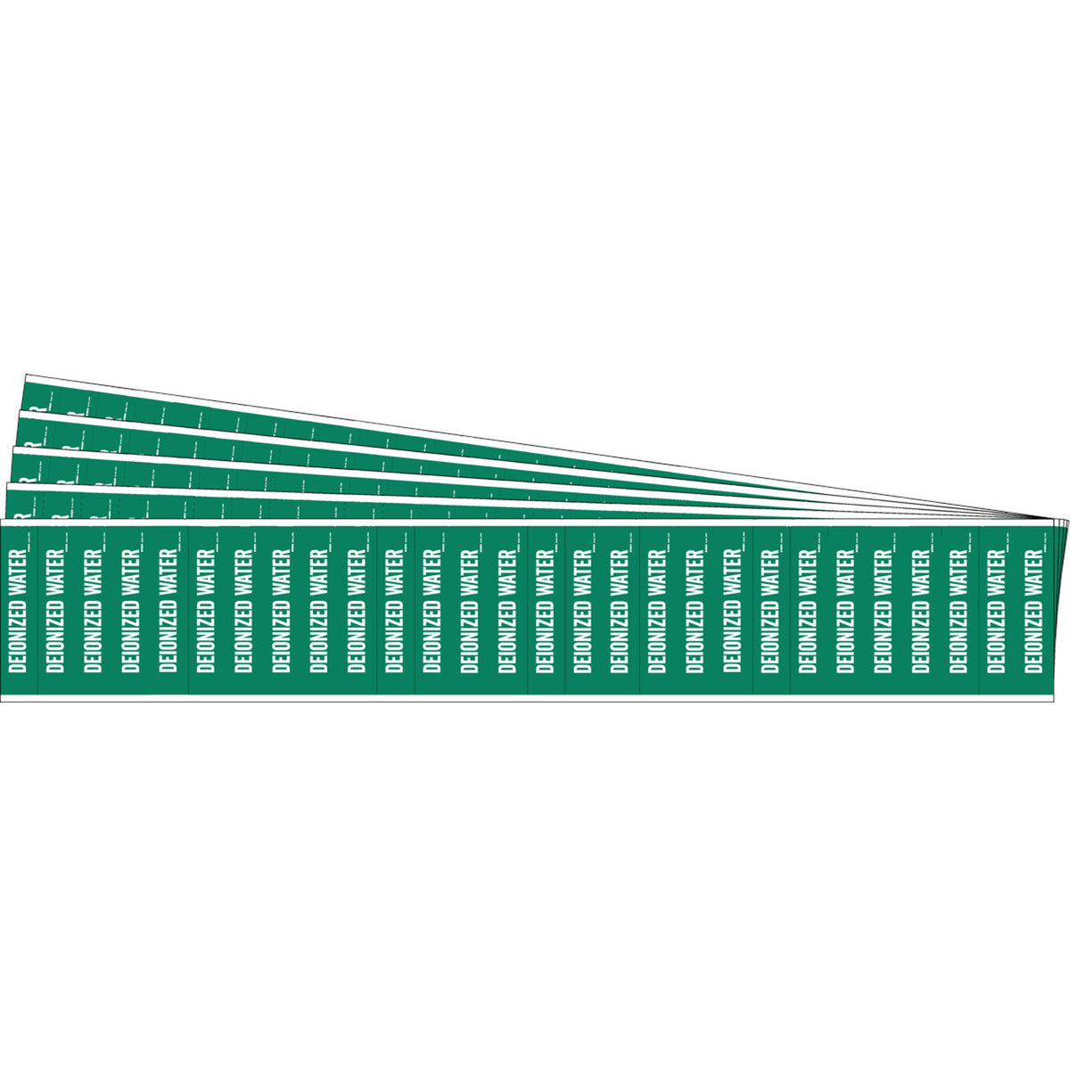 ""Deionized Water"" Semi-Conductor & Chemical Pipe Markers - SAF761