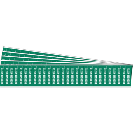 ""Deionized Water"" Semi-Conductor & Chemical Pipe Markers - SAF761