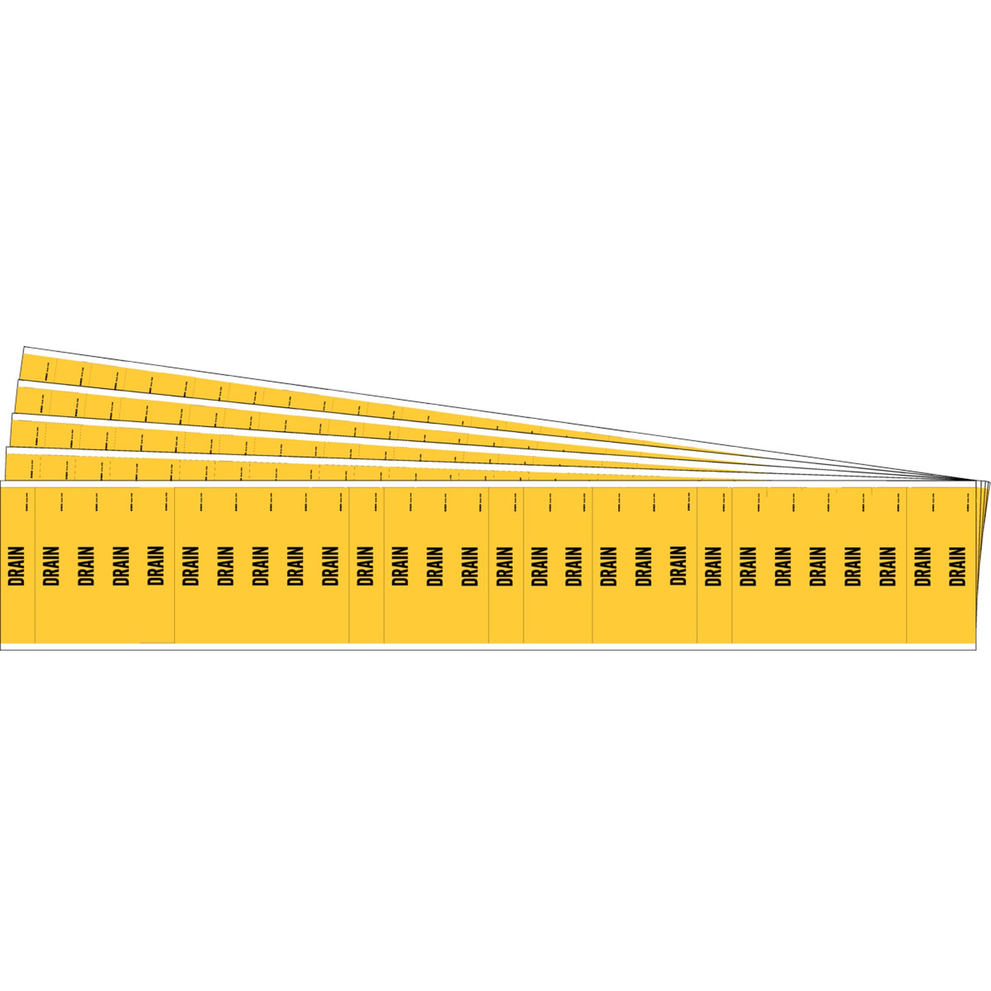 ""Drain"" Semi-Conductor & Chemical Pipe Markers - SAF762
