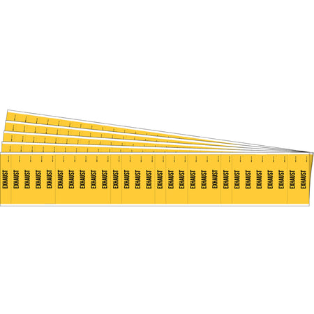 ""Exhaust"" Semi-Conductor & Chemical Pipe Markers - SAF764