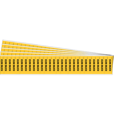 ""Heating Water"" Semi-Conductor & Chemical Pipe Markers - SAF765