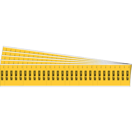 ""Hot Water"" Semi-Conductor & Chemical Pipe Markers - SAF769